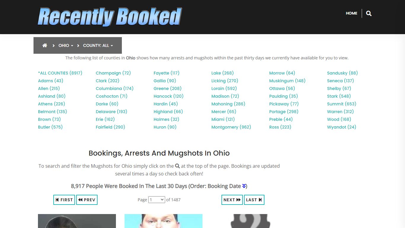 Recent bookings, Arrests, Mugshots in Ohio - Recently Booked